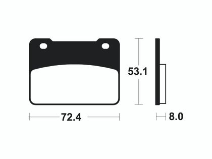 Plaquettes de freins Tecnium Scooter organique - ME393