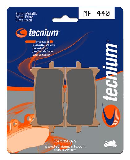 Plaquettes de freins Tecnium Performance métal fritté - MF440 Ref : TE20218A / 1022796 