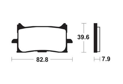 Plaquettes de freins Tecnium Performance métal fritté - MF440