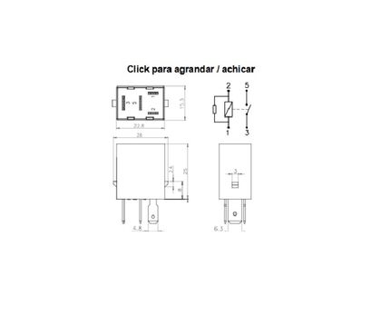 Centrale de clignotants Tecnium Micro-relais étanche