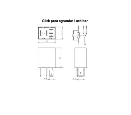 Centrale de clignotants Tecnium Micro-relais étanche
