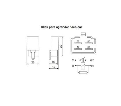 Centrale de clignotants Tecnium Mini-relais étanche