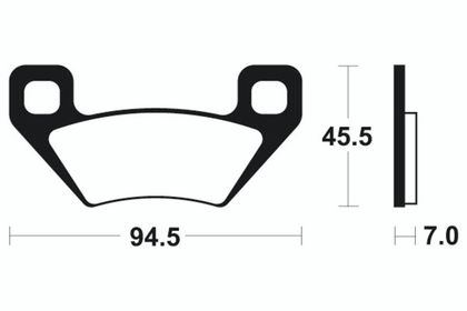 Plaquettes de freins Tecnium Racing MX métal fritté - MOR322