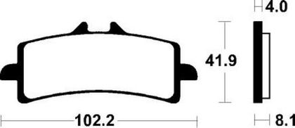 Tecnium sintered metal - MTR401 Brake pads