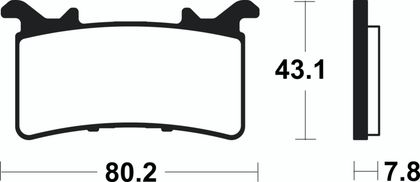 Tecnium Sintered metal Trail Performance - MFP485 Brake pads