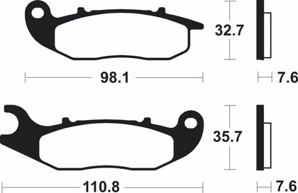 Tecnium Sintered metal performance - MF359 Brake pads