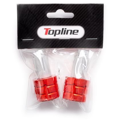 Embouts de guidon TopLine Alu 13 - 17MM Orange Universel