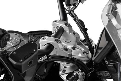 Touratech 35 mm - verschoven Zilver Stuurverhoger