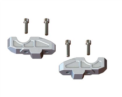 Touratech 35 mm - verschoven Zilver Stuurverhoger