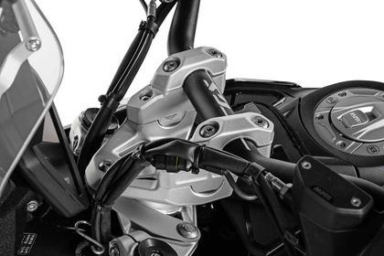 Touratech 35 mm - verschoven Zilver Stuurverhoger