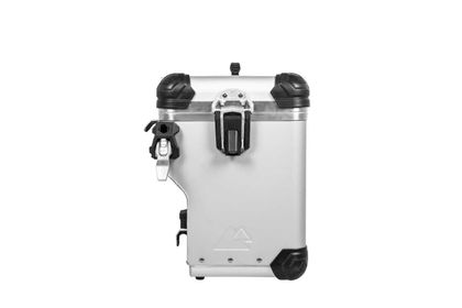 Touratech ZEGA Evo X mit 45L Versatz - Anodisiert grau Seitenkoffer Universell