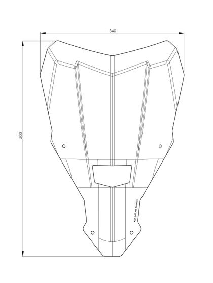 Touratech L - Smoke Windshield