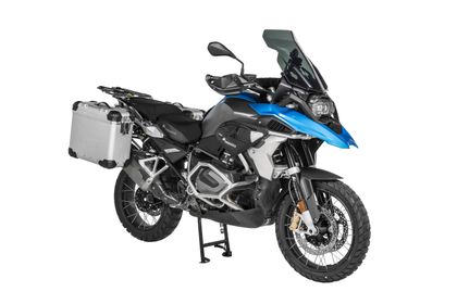 Valise Touratech Kit complet ZEGA Evo 31/38 - Support noir inclus - Anodisé gris