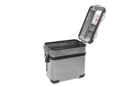 Valise Touratech Extension pour valise d'origine - Volume BOOSTER (la paire) - Argent