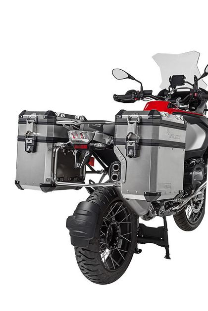 Valise Touratech Extension pour valise d'origine - Volume BOOSTER (la paire) - Argent