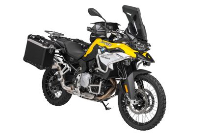 Valise Touratech Kit complet ZEGA Evo 31/38 - Support gris inclus - Anodisé noir