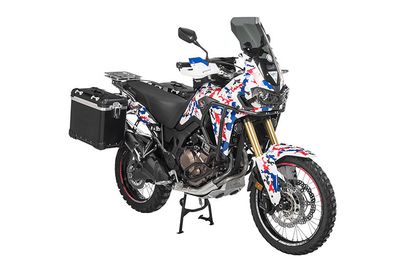 Valise Touratech Kit complet ZEGA Evo 38/45 - Support gris inclus - Anodisé noir