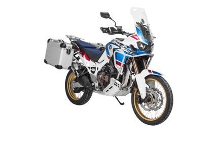 Touratech Komplettes Kit ZEGA Evo 38/45 - Graue Halterung enthalten - Grau eloxiert Seitenkoffer