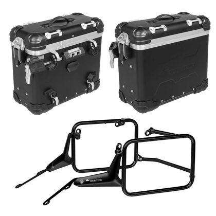 Valise Touratech Kit complet ZEGA Evo 31/31 - Support noir inclus - Anodisé noir