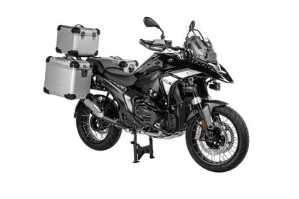 Valise Touratech Kit complet ZEGA Evo 45/45 - Support noir inclus - Anodisé gris