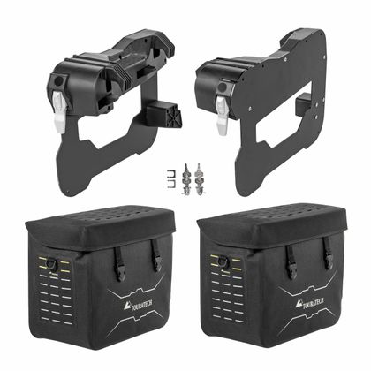 Touratech Plug & Play x2 - voor Vario BMW steun - Zwart Zadeltassen