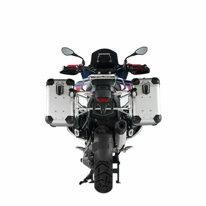 Valise Touratech Kit complet ZEGA Evo 38/38 - Support gris inclus - Anodisé gris Ref : TRT00279A / 01-035-7811-0 BMW 1300 R 1300 GS ADVENTURE - 2024 - 2026