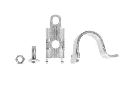 Touratech Zubehörhalter für 25 mm Rohr - Silber Schraubenset für Gepäck Universell