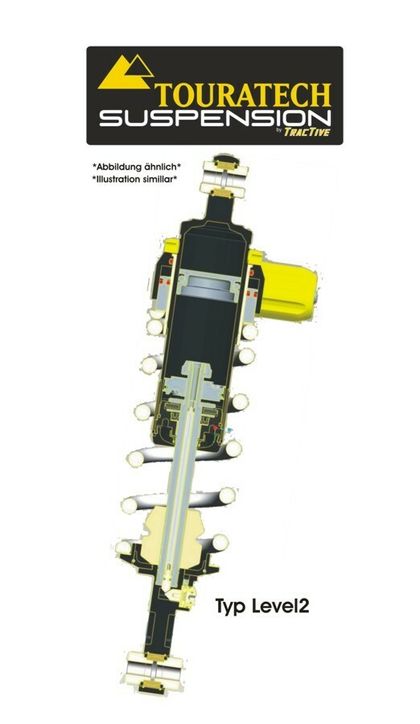 Touratech Rear - Level 2 - White Shock absorber