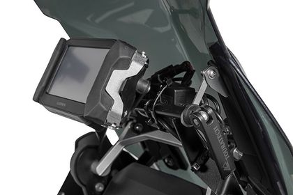 Touratech Windshield stabiliser with GPS mount adapter - Black Mounting kit for windscreen
