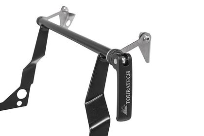Touratech Windshield stabiliser with GPS mount adapter - Black Mounting kit for windscreen
