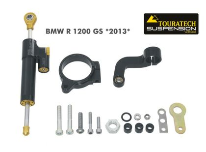 Touratech CSC with mounting kit - Black Steering damper