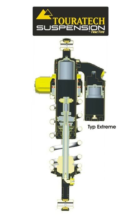 Touratech Back - EXTREME - White Shock absorber