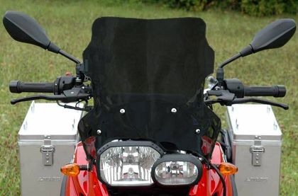 Touratech High - Smoke - Black Windshield