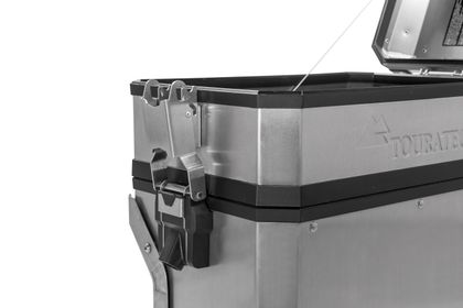 Touratech Uitbreiding voor originele koffer - Volume BOOSTER - Zilver Zijkoffer