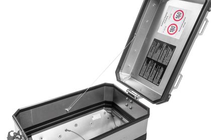 Touratech Uitbreiding voor originele koffer - Volume BOOSTER - Zilver Zijkoffer