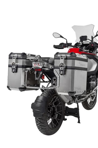 Touratech Uitbreiding voor originele koffer - Volume BOOSTER - Zilver Zijkoffer