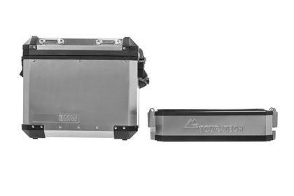 Touratech Uitbreiding voor originele koffer - Volume BOOSTER - Zilver Zijkoffer