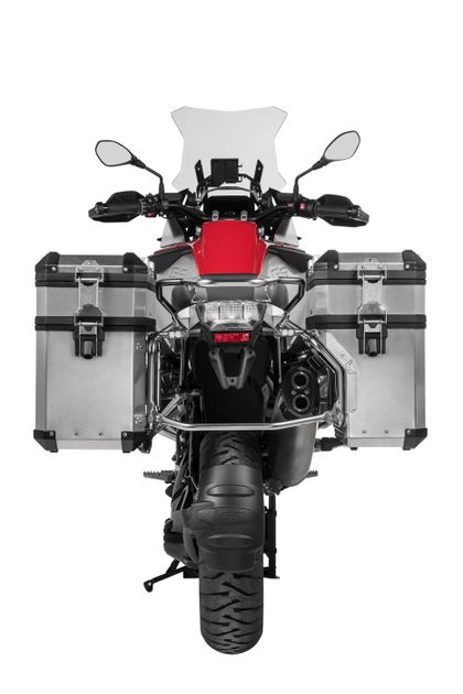 Touratech Uitbreiding voor originele koffer - Volume BOOSTER - Zilver Zijkoffer