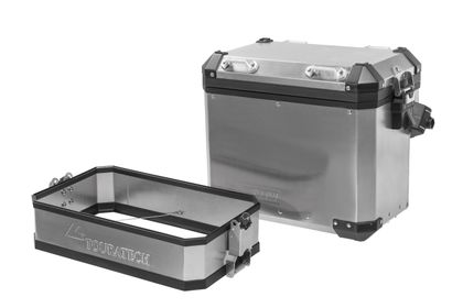 Touratech Uitbreiding voor originele koffer - Volume BOOSTER - Zilver Zijkoffer