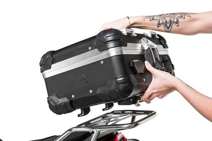 Touratech ZEGA Evo 25L - Rapid Trap - Schwarz eloxiert Top Case Universell
