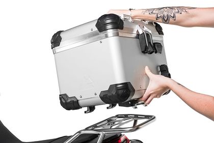 Touratech ZEGA Evo 38L - Rapid Trap - Anodisiert grau Top Case Universell