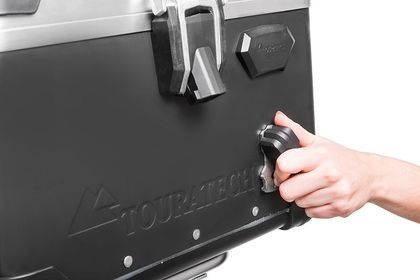 Touratech ZEGA Evo 38L - Rapid Trap - Schwarz eloxiert Top Case Universell