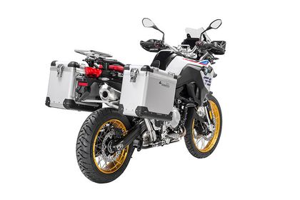 Touratech ZEGA Pro 38/45 - Grauer Halter inklusive - Grau eloxiert Seitenkoffer