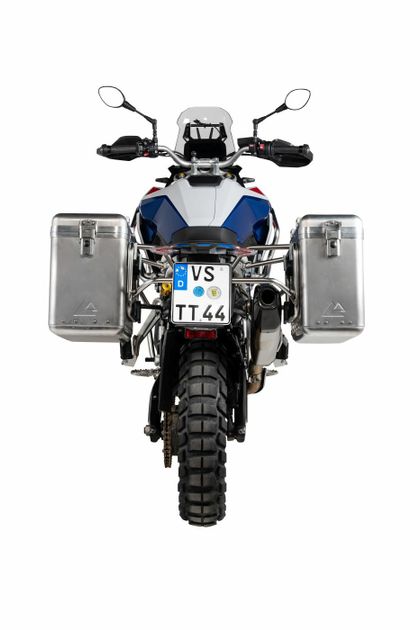 Valise Touratech ZEGA Mundo 31/38 - Support gris inclus - Alu Ref : TRT00483A / 01-083-6130-0 BMW 900 F 900 GS - 2024 - 2026