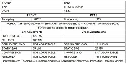 Touratech Progressive - Black Fork springs