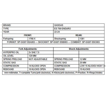 Touratech Progressive - Black Fork springs