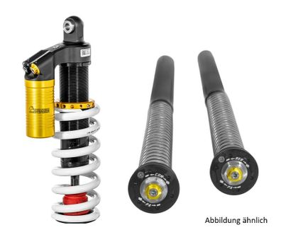 Kit suspension Touratech Amortisseur EXTREME 2 + cartouche EXTREME (+20 mm) - Noir - Jaune Ref : TRT00504A / 01-372-5864-0 