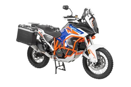 Valise Touratech Kit complet ZEGA Evo 31/38 - Support gris inclus - Anodisé noir