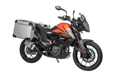 Valise Touratech Kit complet ZEGA Evo 31/38 - Support gris inclus - Anodisé gris