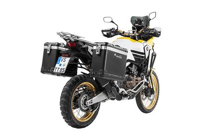 Valise Touratech ZEGA Pro 31/38 - Support noir inclus - Anodisé noir